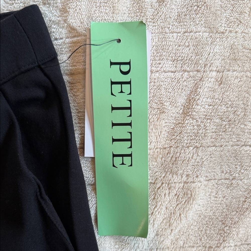Calvin Klein Jeans Black Petite Straight-Leg Trousers - Classic Workwear - Picture 2 of 5